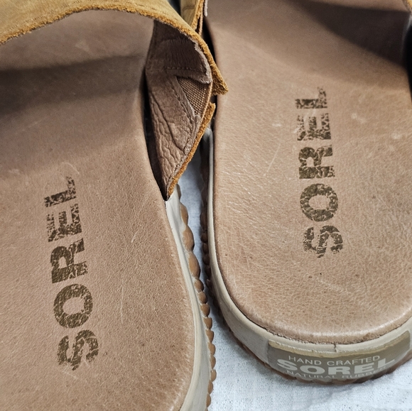 Sorel Tan Slide Sandals - Picture 6 of 11